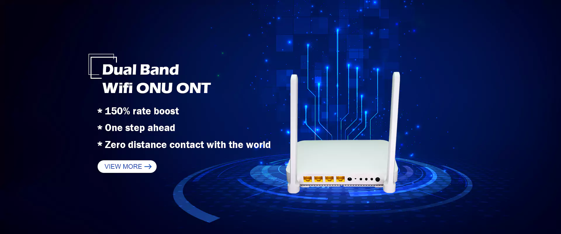 Kina dobbeltbånd wifi5 onu ont